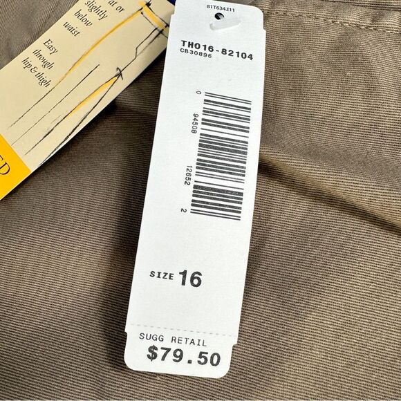 NWT Pendleton Classic Straight Leg Womens Pants Size 16 Tan Light Khaki - Picture 4 of 11